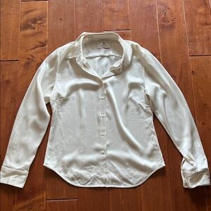 Babaton Cream Satin Blouse